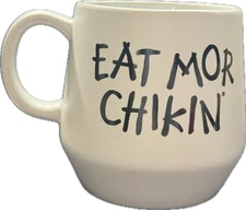 Chick-fil-a EAT MOR CHIKIN Coffee Mug Excellent Condition