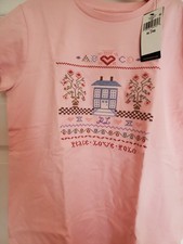 Ralph LAUREN GIRLS SHIRT XL 16 NWT PINK TOP YOUTH EMBROIDERED HTF NEW Tee
