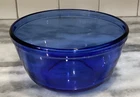 Anchor Hocking Ovenware Cobalt Blue Glass Mixing Bowl 1 QT 1056