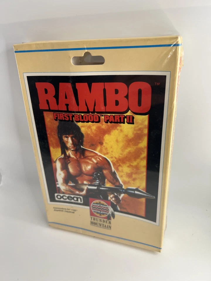 Rambo: First Blood Part II Thunder Mountain Ocean Commodore 64 New Sealed - Image 2 of 4