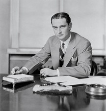 Washington DC Representative Lyndon Johnson of Austin Texas today b- Old Photo