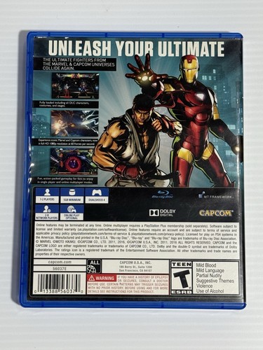 Ultimate Marvel VS Capcom 3 (PlayStation 4 PS4) Physical Disc Tested - Authentic - Picture 2 of 4