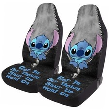 Cartoon Character 2 Front Car Seat Covers For Car Truck Cartoon Character