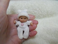 Ooak dollshouse miniature baby 1/12th scale doll house handmade 6 cm