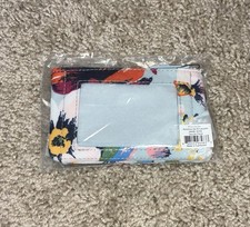NEW Vera Bradley Zip ID Case Matching Lanyard Sea Air Floral Card Pouch