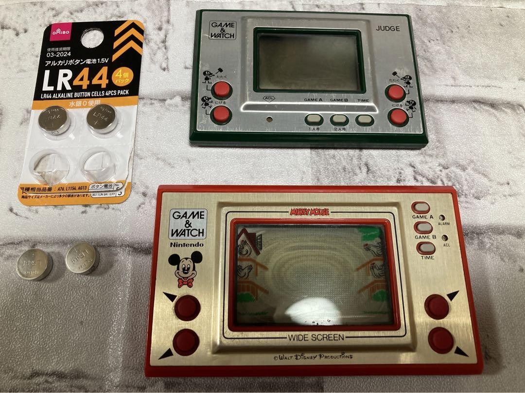 任天堂 - ゲーム＆ウォッチ　ミッキーマウスとヘルメット　2個セット ミッキー＆ドナルド ミッキーマウス 2個セットゲームウォッチ