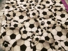 Soccer balls everywhere. cotton fabric 1.3 yd. 43 wide