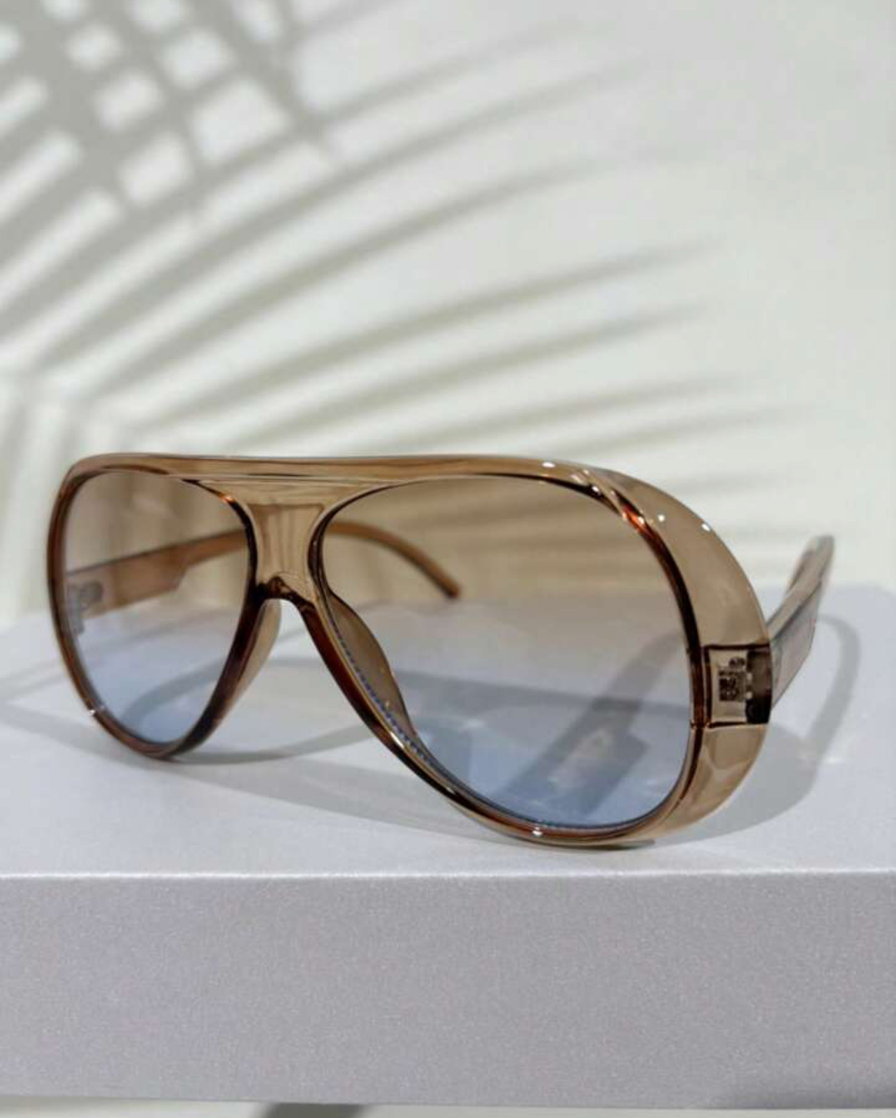1PC New Vintage Design Oversized Square Fashion Glasses