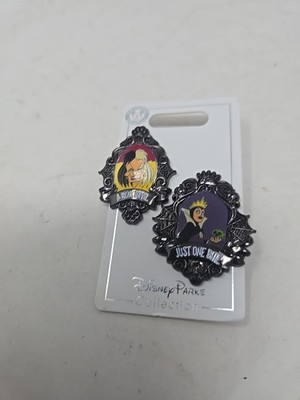 Disney 2019 Villain Halloween Evil Queen One Bite & Cruella DeVille 2 Pin Set 