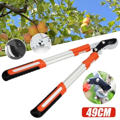 49CM Astschere Gartenschere Bypass Getriebeastschere Baumschere Schneidkapazität