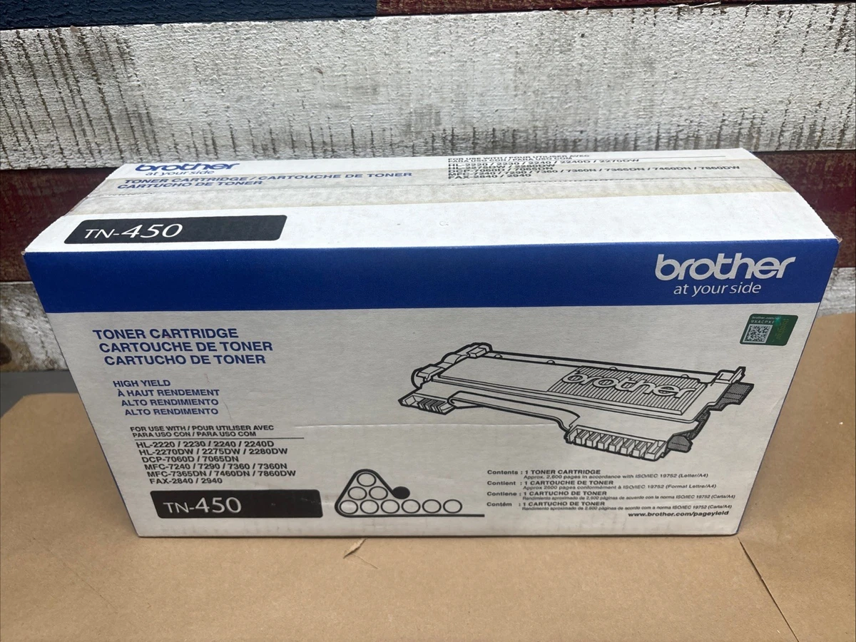 Cartucho De Tóner Uniwork Compatible Brother TN2220/TN2010 | Paquete De 2, Negro, 2600 Páginas