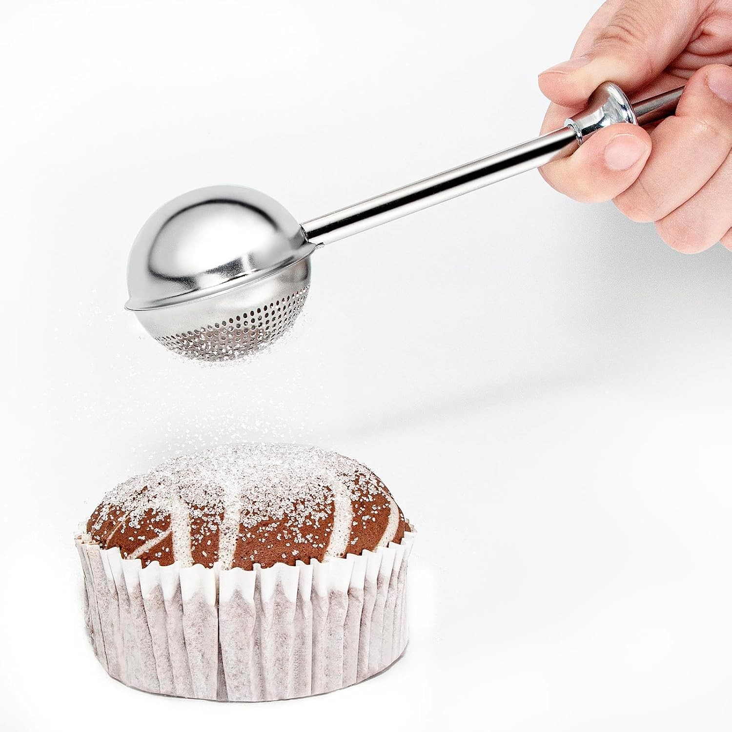 Sugar Shaker, Powdered Shaker Duster with 18/8 Stainless Ste