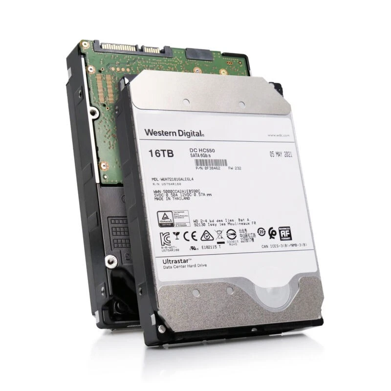Disco duro WD Ultrastar DC HC550 16 TB 7,2 K RPM SATA 6 Gb/s 3,5 pulgadas WUH721816ALE6L4 0F38462