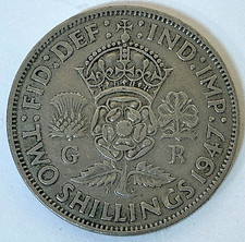 Great Britain (UK) 1947 Two Schillings Coin - KM #865