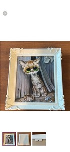 Vintage Gig Pity Kitty 1960’s Big Eyed Cat