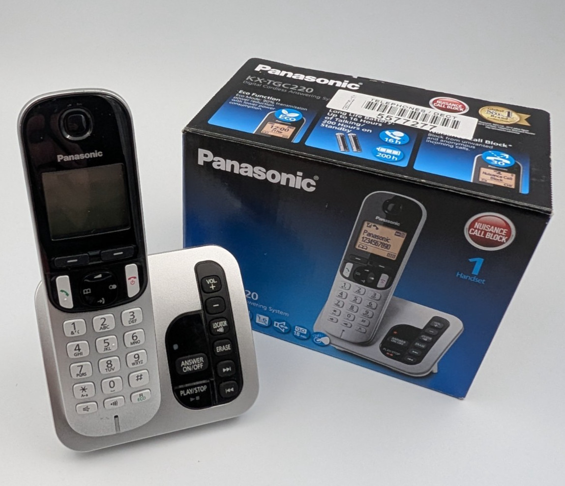 Panasonic KX-TGC220 Digital Cordless Home Phone with Answering System
