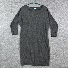 Old Navy Dress Womens Medium Gray Pullover Minimalist Long Sleeve
