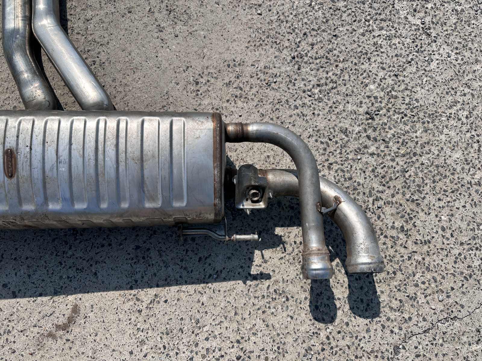 2016-2020 Bentley Bentayga exhaust muffler pipes V12 4.0L OEM 36a253411