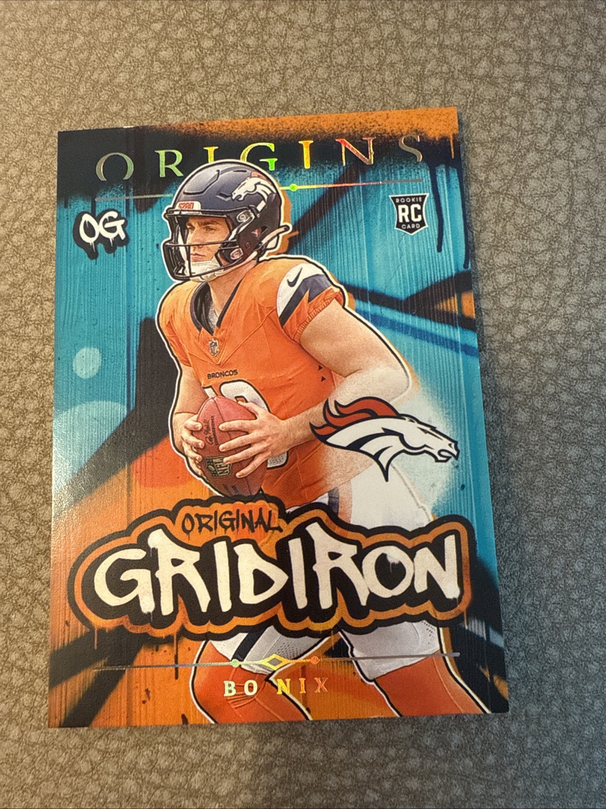 2024 Panini Origins #19 BO NIX Original Gridiron Rookie Card - Denver