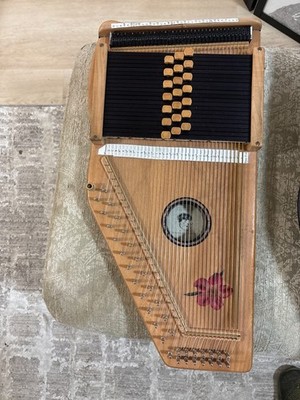 D'Aigle Daigle Desert Rose Autoharp with case