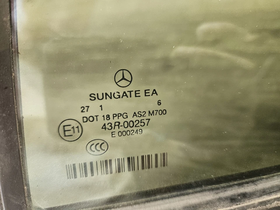 Cuarto trasero izquierdo ventana cristal 43R-00257 07-13 mercedes-benz w221 s450 s550 s63 Foto 3 de 3