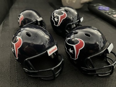 Houston Texans (3)Riddell 2  Pocket Pro Plus Gum-Ball Size Mini Helmets Lot of 4