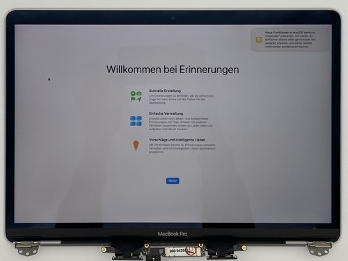 Original Display MacBook Pro 13 2018 2019 2020 A1989 A2159 A2251 A2289 SpaceGrau