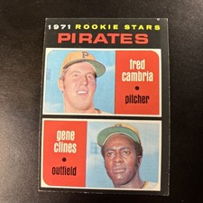 1971 Topps #27 Pirates 1971 Rookie Stars (Fred Cambria / Gene Clines) RS, RC