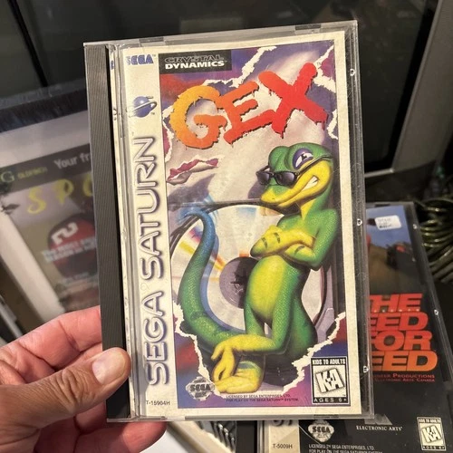 Gex Sega Saturn 1996 Original Case Manual CIB complete tested good condition