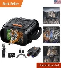 Lightweight Night Vision Binoculars - 10X Zoom, Infrared, Perfect for Outdoors