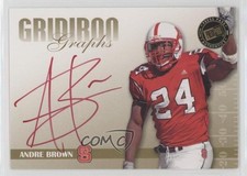 2009 Signature Edition Gridiron Graphs Gold Red Ink Andre Brown #GG-AB Auto 0c2