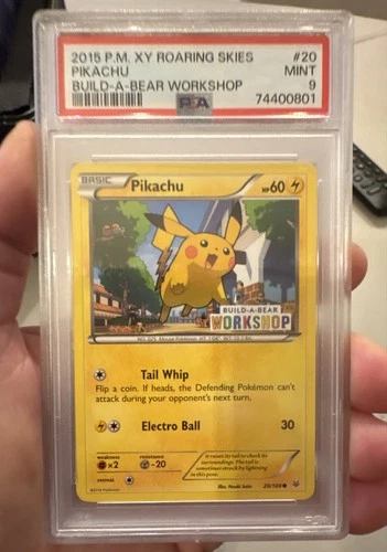 Pokémon TCG Pikachu Build-A-Bear Workshop Promo 20/108 Promo Promo PSA 9