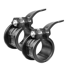 Olympic Barbell Clamps 2 inch Adjustable Clips Quick Release Black
