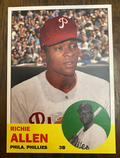 PHILADELPHIA PHILLIES: Richie Allen Custom Card 1963 Style Art Card - HOF