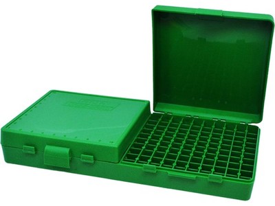 MTM 200 Round Ammo Box 9mm/380 ACP 200 rd. 200, Green 
