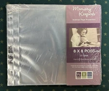 We R Memory Keepers~Archival Page Protectors~Scrapbook~8X8~Post~Albums~25 Sheets