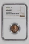 1929-S LINCOLN WHEAT CENT NGC MS64 BN