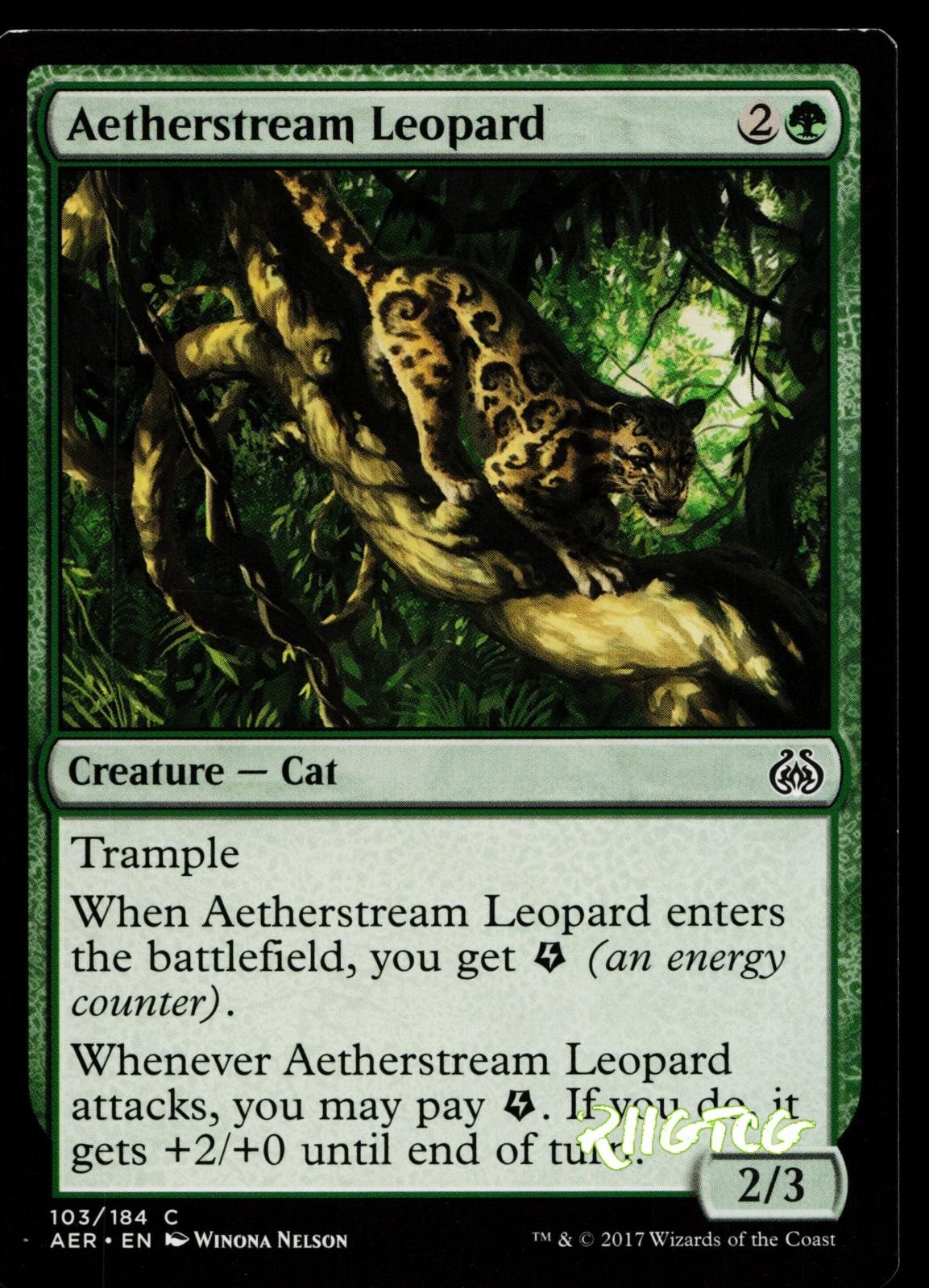 Aetherstream Leopard 103 Aether Revolt Magic: The Gathering LP