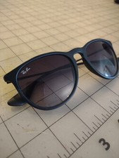 Ray-Ban Erika Classic RB4171 622/8G 54-18 Sunglasses - Matte Black/Grey
