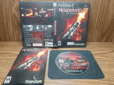 Resident Evil Outbreak Sony PlayStation 2 CIB Reg Card Authentic Rare 