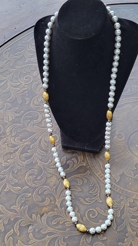 Collana di perle finte pastello multicolore 34" 1C6 - Foto 2 di 7