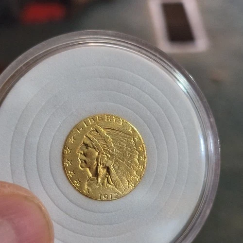 1912 $2.50 Indian Head Quarter Eagle Gold Coin Pre-1933 US Gold
