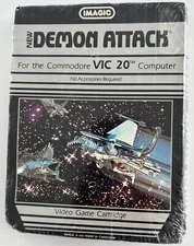 1983 Commodore VIC 20 Computer Game DEMON ATTACK, Imagic, SEALED UNUSED Memories