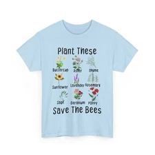 Save The Bees Shirt, Plant These Save The Bees Beekeeping Plants Lovers Shirt 