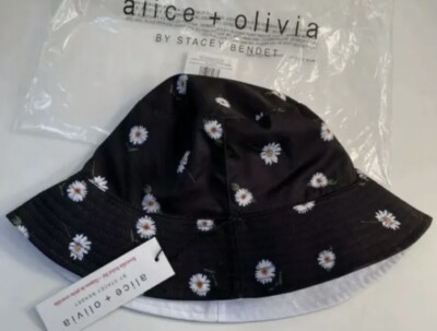 Reversible Bucket Hat Alice + Olivia Daisy Flowers NEW  display picture 1