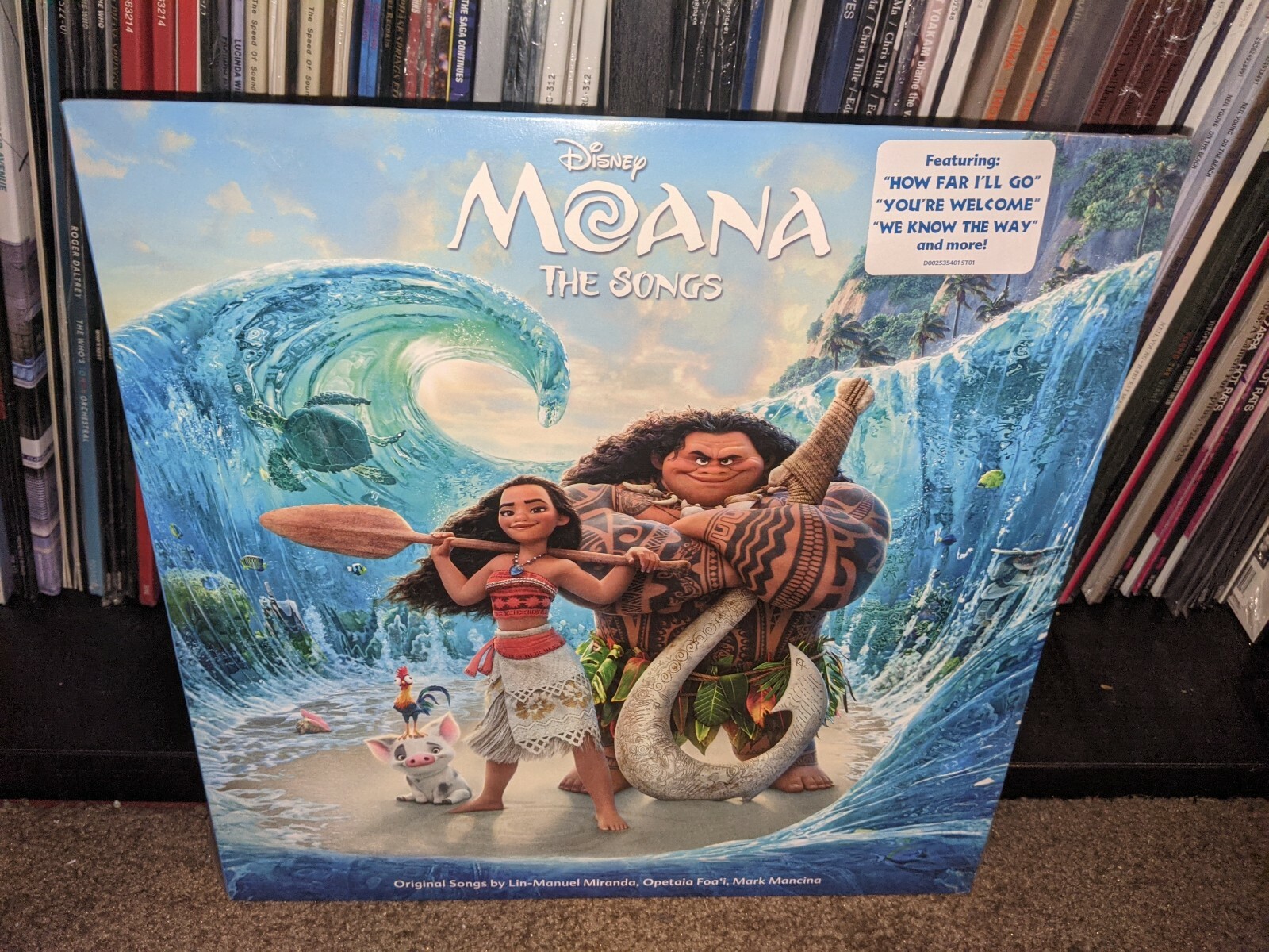 Оригинальный саундтрек к фильму на виниловой пластинке MOANA, НОВЫЙ И ЗАПЕЧАТАННЫЙ!!