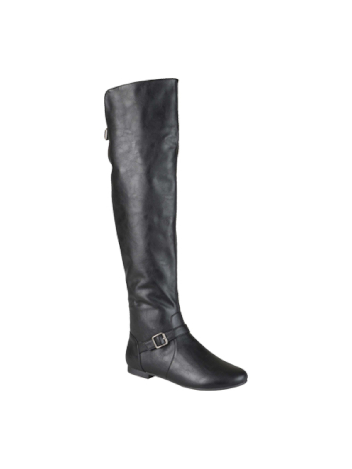 JOURNEE COLLECTION Womens Black Comfort Loft Round Toe Riding Boot 6.5 M WC