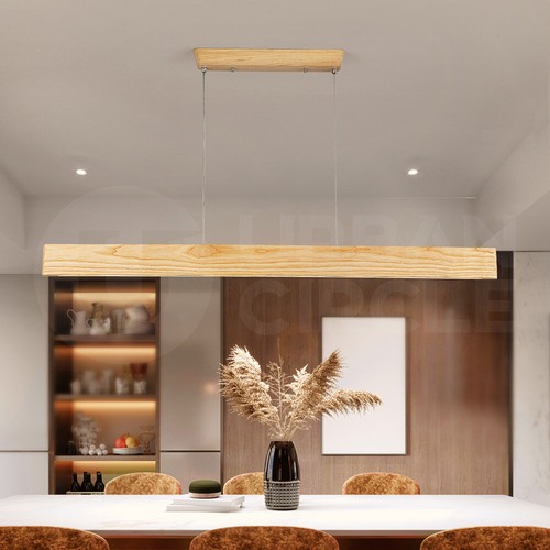 Krear Linear Pendant Light Ashwood Led Kitchen Benchtop Pendant Lamp - Picture 5 of 6