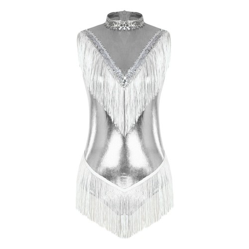 Mujer Body Brillante Traje de Baile Baile Competición Leotardo Con Sombrero Jazz - Imagen 69 de 81