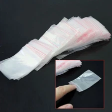 200x Clear Small Zip Lock  Plastic Bags  Reclosable Jewelry Baggies 4cmX6cm